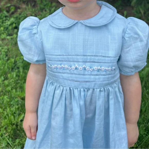 Carriage boutique vintage smocked collard dress size 24mo